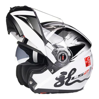 ls2双镜片四季通用摩托车头盔