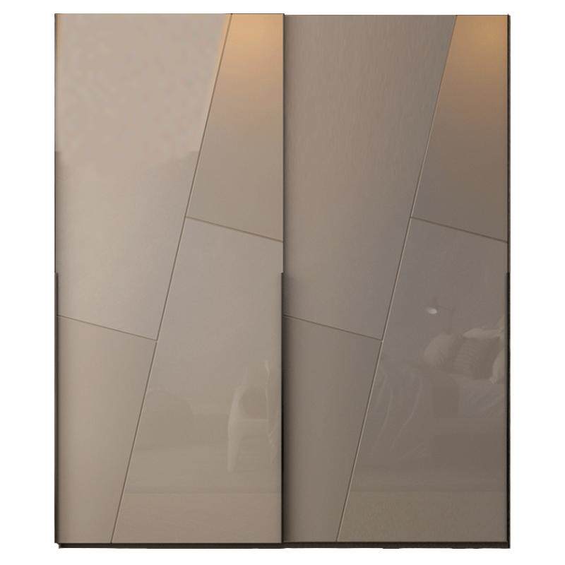 定制新款板式整体烤漆移门大衣柜