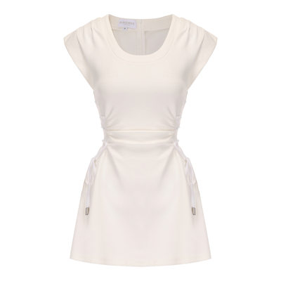 KINGWEN夏季方领气质修身连衣裙