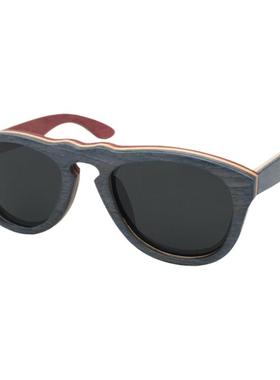 墨镜男士蓝色椭圆形开车太阳眼镜