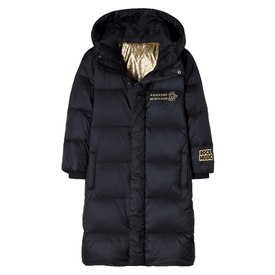 小黄鸭儿童长款加厚羽绒服