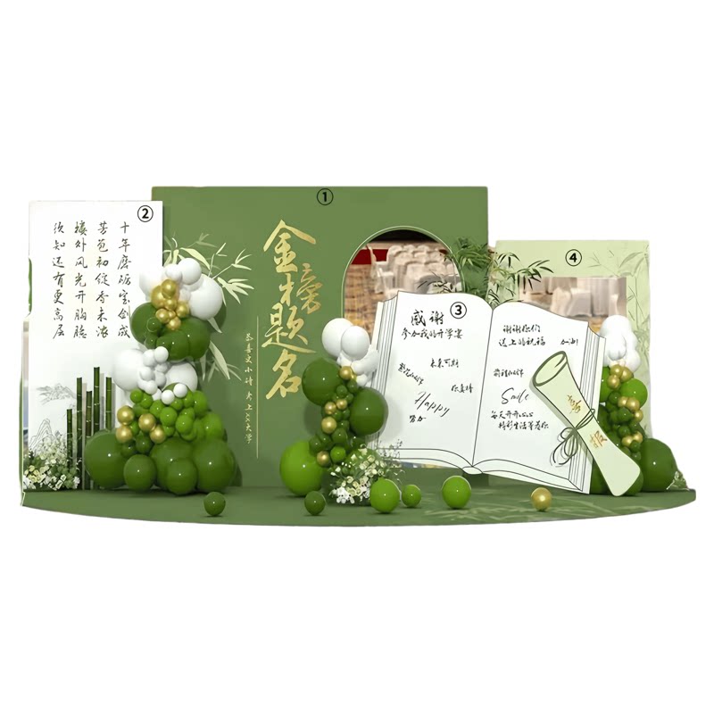 高考毕业升学宴成人礼背景墙kt板