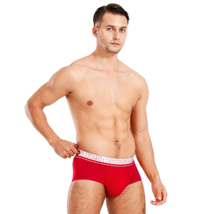 【3件8折】52025本命年结婚大红内裤男士三角内裤基础舒适版