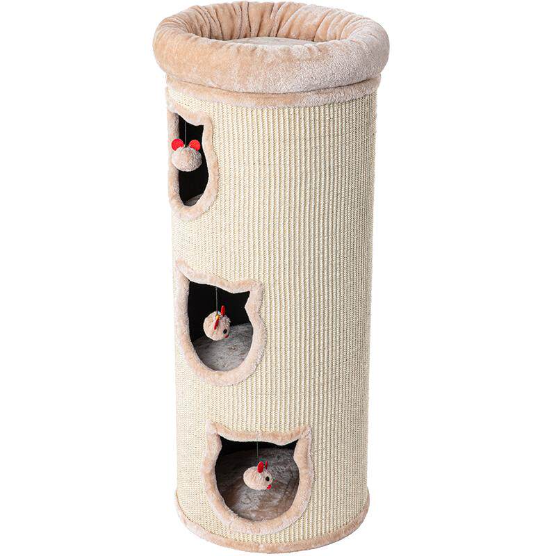 哼尼剑麻桶猫爬架猫窝猫树一体多层猫桶安全感四季通用保暖蜜罐桶