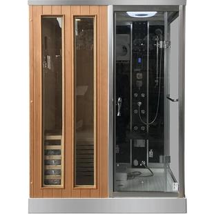 尚雷仕淋浴房整体家用干蒸淋浴一体桑拿房智能蒸汽房干湿分离浴室