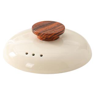 砂锅盖子陶瓷防溢防烫木橼提手圆形沙锅盖加厚煲汤单独家用耐高温