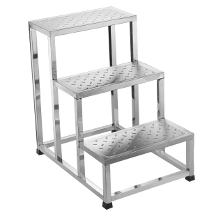 医院检查双三层踏脚凳 家用诊所两三步不锈钢台阶梯 梯凳小楼梯