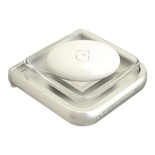 欧吉沥水免打孔肥皂盒太空铝厕所洗手间皂盒壁挂式墙上香皂置物架