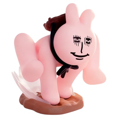 现货速发!正版粉红兔子抽象盲盒