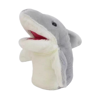 卡通可爱海洋动物鲨鱼手偶手套毛绒玩具儿童安抚玩偶搞怪表演道具