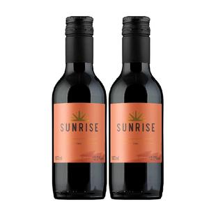 智利干露旭日精选干红葡萄酒智利红酒187ml*2瓶
