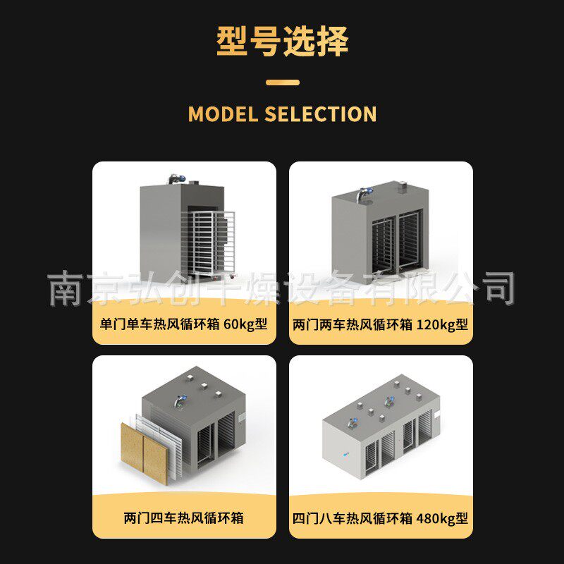 热风循环烘箱鲜花红枣枸杞中药材水果狗粮脱水加热隧道恒温烘箱