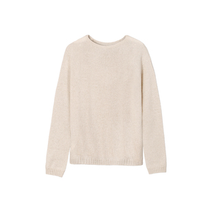 大洪洪【伞雨流光】秋冬新100%山羊绒慵懒松弛感套头毛衣女针织衫