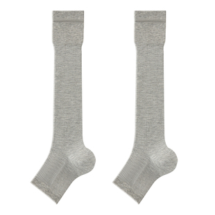 桑蚕丝小腿袜子女夏薄款显瘦白色长筒袜防下滑女士护膝袜套堆堆袜