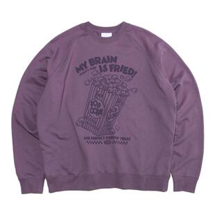 ABSURD LOGIC 荒诞逻辑 骷髅爆米花插肩袖美式复古卫衣 纯棉男女