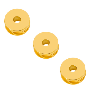 镀18k金隔片直切不掉色文玩手串金色配饰水晶手链配珠diy隔珠配件