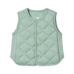 Nest Designs潘通限定系列宝宝背心儿童秋冬款马甲女童上衣家居服