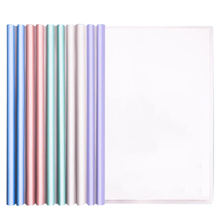 真彩抽杆夹a4拉杆夹文件夹资料夹书夹资料大容量收纳册抽拉杆透明插页办公用品活页夹档案试卷小学生书皮夹子