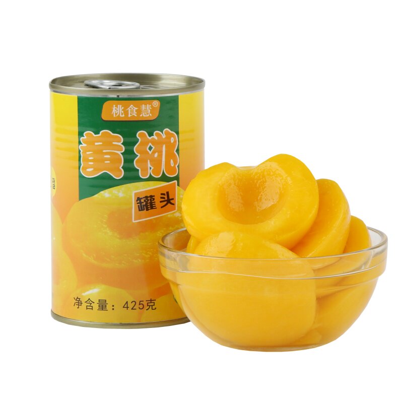 砀山特产黄桃罐头单罐425克 整箱12罐\6罐新鲜水果黄桃 多省包邮