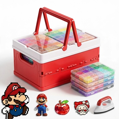 拼豆豆手工diy材料包全套玩具