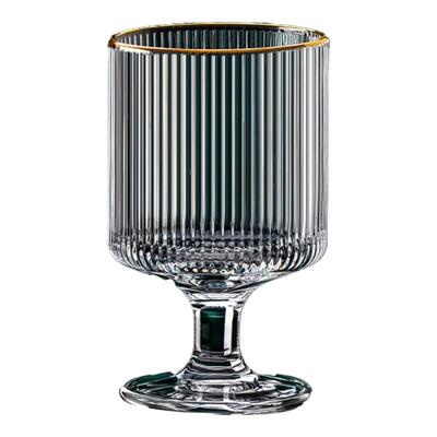 【强化加厚】条纹玻璃杯子