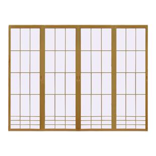 日式衣柜推拉料理店和室障子纸隔断格栅格子门定制榻榻米移门定做