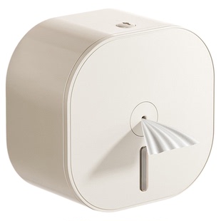 中心抽卷纸盒厕所免打孔壁挂式酒店商用卫生间抽纸盒大盘纸巾盒省