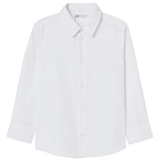 HM童装男童衬衫绅士英伦风衬衣礼服长袖演出服易熨烫上衣0812928