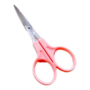 小丸子手工 羊毛毡制作弯头粉色剪刀DIY材料包蓬蓬球弧度修剪工具