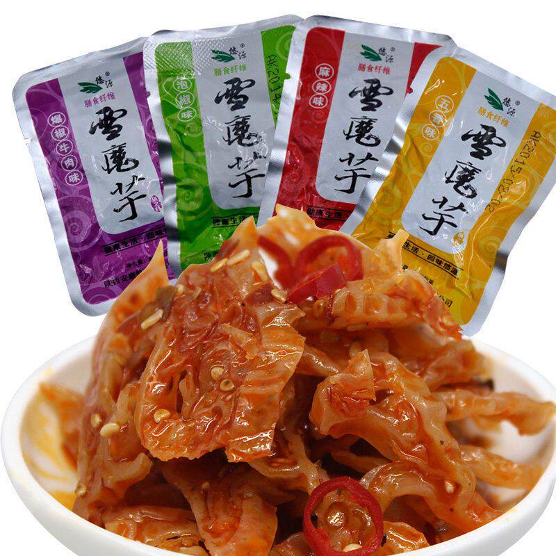 雪魔芋爽开袋即食魔芋丝休闲零食