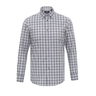 CALLISTO卡利斯特男装新款男士衬衫衬衣长袖棉质商务潮SRSTL069Y