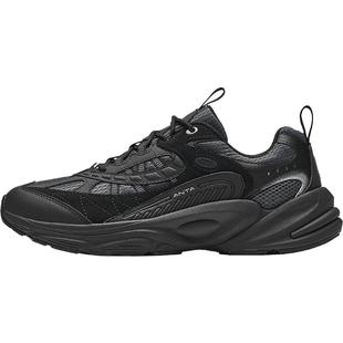 安踏探界2运动鞋男鞋冬季加绒保暖鞋子加厚黑色棉鞋登山徒步鞋男