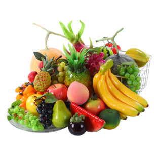 仿真水果蔬菜模型塑料假苹果芒果橙子香蕉玩具摆件摆设早教具道具