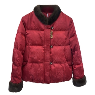 新中式妈妈装国风毛领羽绒服冬季新款2025中年气质高贵白鸭绒外套