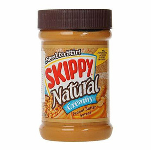 美国史可比幼滑花生酱粗粒涂抹酱面包蘸酱Skippy Peanut Butter