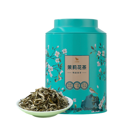 八马寻香明前春芽茉莉花茶80g