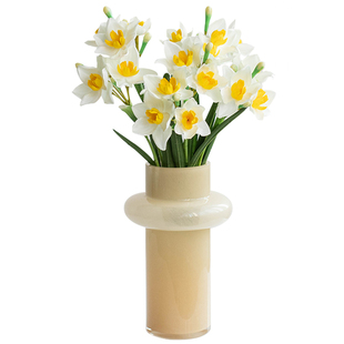 南十字星 水仙花仿真花插花摆件鸡蛋花客厅餐桌花摆设假花洋水仙