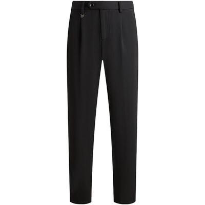 卓凡尼华伦天奴直筒加绒休闲裤