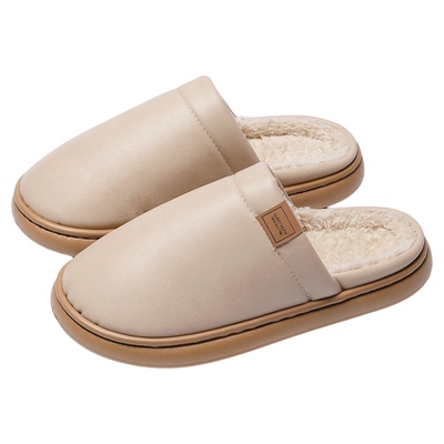 防水防滑棉拖鞋女款秋冬季新款