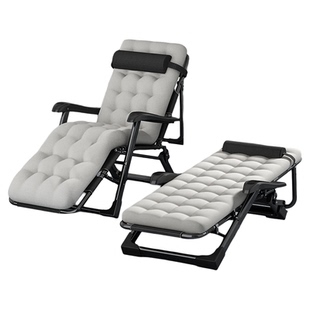 折叠躺椅午休办公室午睡床家用阳台休闲坐睡两用沙发懒人靠背椅子