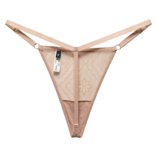 性感丁字裤女内裤欧美蕾丝T裤诱惑透明无痕一根线情调火辣法式薄T