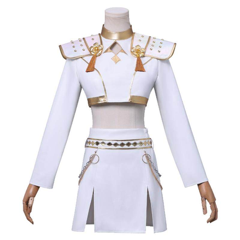 K-POP 猎魔女团cos服米拉佐伊鲁米打歌服cosplay白皮儿童装万圣节