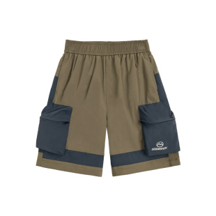 MQD童装男中大童夏季新款户外工装儿童休闲裤宽松速干短裤五分裤