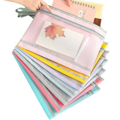 杰利网纱+牛津布双层加厚收纳袋