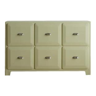 日式复古铁皮斗柜餐边柜沙发边柜储物柜子置物柜金属收纳柜抽屉柜