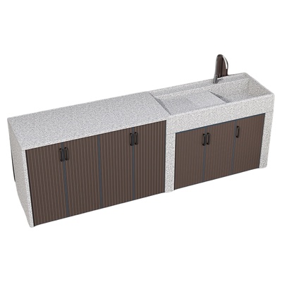 户外庭院洗手盆家用洗衣池一体台盆天然花岗岩阳台别墅自建房水槽