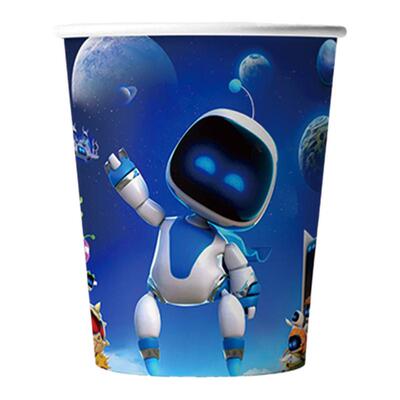 卡通宇宙机器人主题生日派对餐具