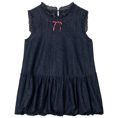 KEIKO复古减龄无袖牛仔花苞裙