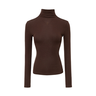 [GINGER]4muggle“衣橱刚需”莱赛尔羊毛高领烫钻打底十字架长袖