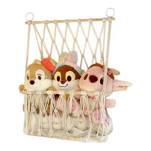 宝宝秋千展示架宿舍床上好物置物架棉花娃娃收纳网毛绒玩偶挂墙